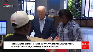 Biden Struggles To Close Takeout Box At Wawa, Eventually Gives Up And Tells Handler To Take The Box