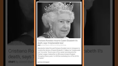 Cristiano Ronaldo Mourns the Death of an Icon: Queen Elizabeth II