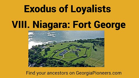 Exodus of Loyalists to Fort George, Niagara