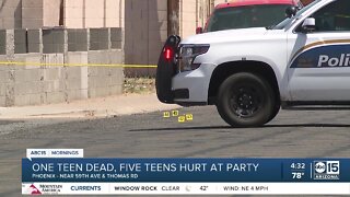1 dead, 5 hurt in shooting at party in west Phoenix