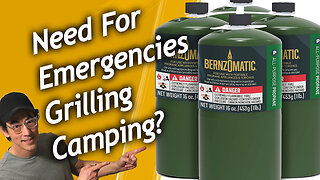 Bernzomatic 16 oz Propane Fuel Cylinder, Cooking, Camping, Grilling, Emergencies, Product Links