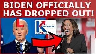 BREAKING: Biden DROPS OUT, Endorses Kamala Harris!