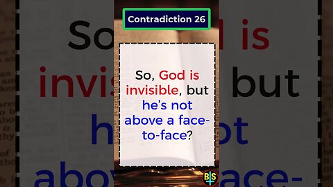 Contradiction 26 #shorts #religion #god #BibleFacts #ReligionDebate #atheist #dawkins #biblical