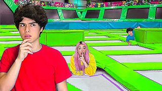 EXTREME HIDE & SEEK IN TRAMPOLINE PARK!!