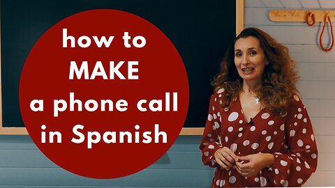 How to START a phone call CONVERSATION in Spanish - USEFUL phrases for expats