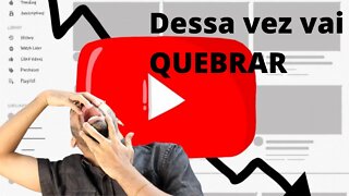 POR QUE OS GANHOS DO YOUTUBE ESTÃO CAINDO TANTO (TODA A VERDADE)