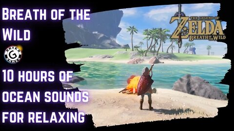 10 Hour Breath of the Wild Nature Sounds for Sleeping - Ocean Sounds - Korne Beach