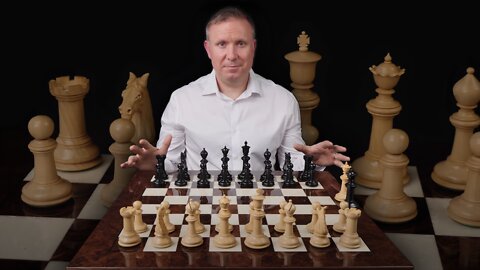 Classic Staunton Ebony & Dark Walnut Bath Series Grand Chess Set [RCPB295]