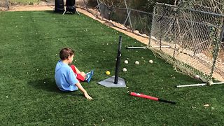 Boy's Baseball Blunder