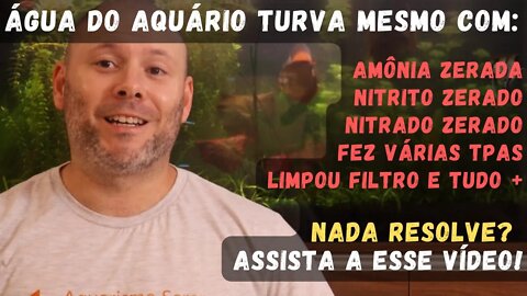 🔴 Água do Aquário Turva / Leitosa / Branca - Tentou Tudo (filtragem, testes, tpa..) - Como Resolver?