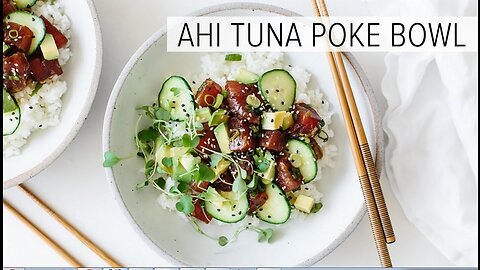POKE BOWL | with ahi tuna + gluten-free