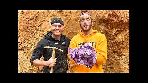 Logan Paul Finds $100,000 Amethyst Crystal! (Unbelievable Find)