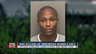 Man accused of terrorizing women and girls