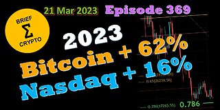 BriefCrypto - 2023 - Bitcoin UP 62% - NASDAQ UP 16%