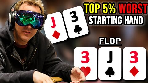 Phil Laak 3-Bets GARBAGE and NAILS a Full House on the FLOP | Hand of the Day presented by BetRivers