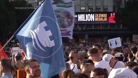 Tens of thousands protest in Belgrade against proposed lithium mining in Serbia