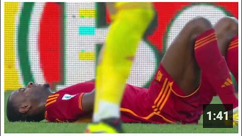 AS Roma defender Evan Ndicka collapsed on the field - 15th April 2024