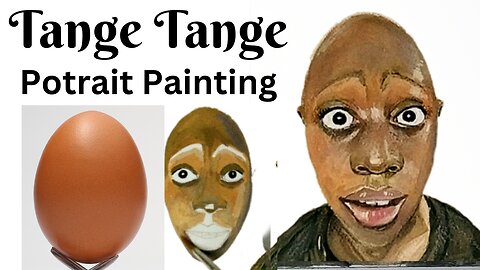How to paint Tange face || potrait of Tenge | tutorial #tangetange || viral