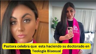 Pastora celebra que termina su doctorado en Teología Bisexual