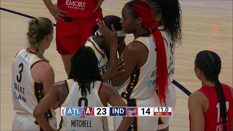 Aliyah Boston Consoles Teammate Who CRASHED FACE Into Player's KNEE | Atlanta Dream vs Indiana Fever