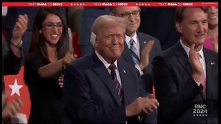 Trump Walks Out To Thunderous Applause On Day 3 Of RNC