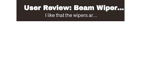 User Review: Beam Wiper Blades for 2014 Ford Mustang Set Trico Tech Beam Blades Wipers Set Bund...