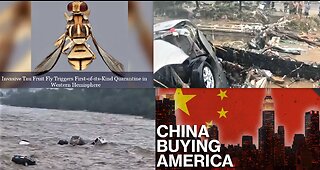 LA FRUIT FLY QUARENTINE*LEPROSY IN FL*IS CHINA BUYING UP ALL THE LAND AROUND MILITARY BASES?*TYPHOON