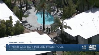 7yo boy critical after being pulled from Phoenix pool