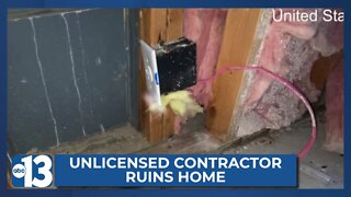 Unlicensed contractor ruins North Las Vegas home