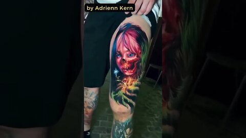 Stunning Tattoo by Adrienn Kern #shorts #tattoos #inked #youtubeshorts