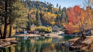 Driving in the mountains as the leaves changes