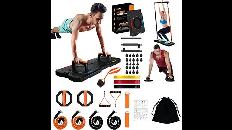 Multi-Functional 20 in 1 Workout Stands with Resistance Bands, Fitness Home Gym Workout Equipment