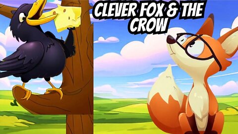 CLEVER FOX AND THE CROW_ Kids story _ English story #minitales