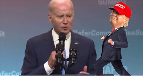 Joe Biden: "They tell me there's a storm coming in..."