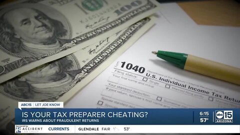 Is your tax preparer cheating? IRS warns about fraudulent returns