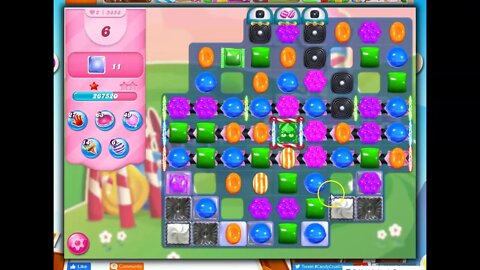 Candy Crush Level 5858 Talkthrough, 25 Moves 0 Boosters