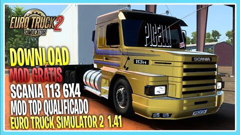 Scania 113h v2.0 CHASSI 6X4 1.41 EURO TRUCK SIMULATOR 2 1.41