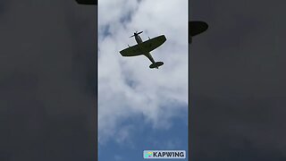 Spitfire coming in from the clouds
