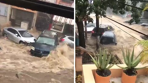 Insane flooding captured on camera