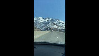 Driving along Salt Lake City