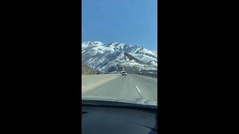 Driving along Salt Lake City