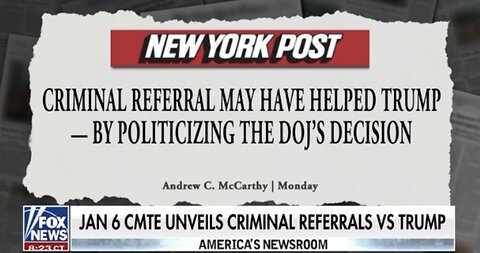 Jan 6 Cmte Unveils Criminal Referrals Vs Trump