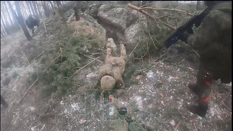 Russian Samara Legion soldiers storms the positions of Ukrainian army