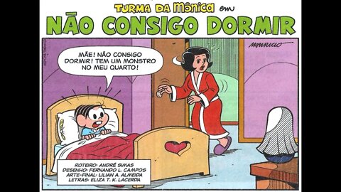 Turma da Mônica em-Não consigo dormir | Gibis do Rapha 2