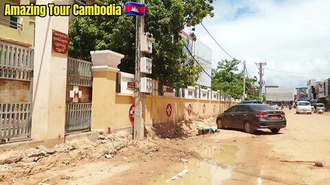 Tour Siem Reap2021, Developing Government New Project Road 38, Kandal Market /Amazing Tour Cambodia.