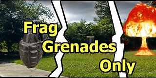 Disc Golf, but Frag Grenades Only!