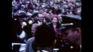 Queen attends college football game in 1957