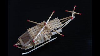 Matchstick Art and Craft Ideas | How to Make Helicopter