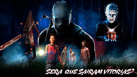 Jogando um Dead By Daylight com Piramid Head e Pin Head