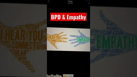 BPD & Empathy - Empathy is not a choice